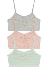 Bustier Gr. 140/146 Hellschilf Hellgrau Vintagerosa Mädchen Unterwäsche Neu*