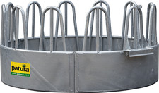 PATURA Robust Rundraufe 12 Fressplätze Dreipunktaufhängung Heuraufe