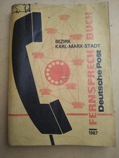 Fernsprechbuch Telefonbuch Karl Marx Stadt Chemnitz 1987 DDR Werbung alt