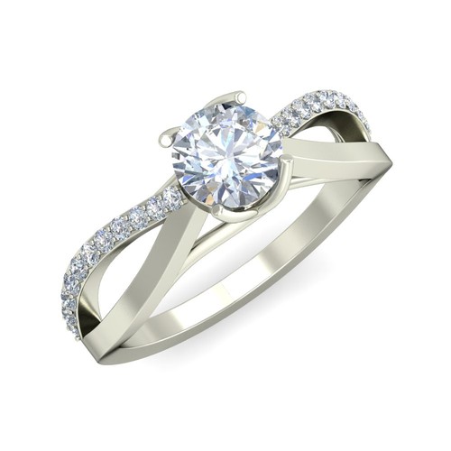 Massiver 14k weißgold - 14k, im