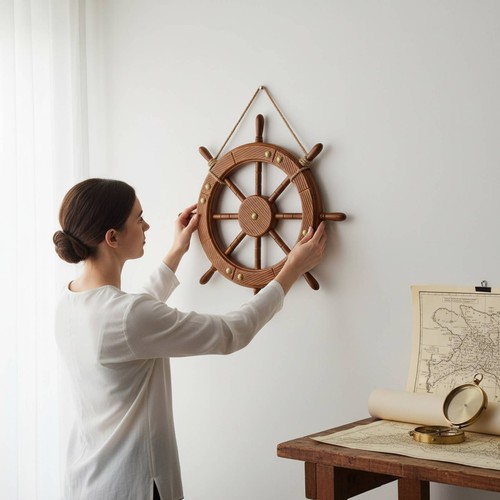 Nautisches steuerrad maritimer - nautisches,