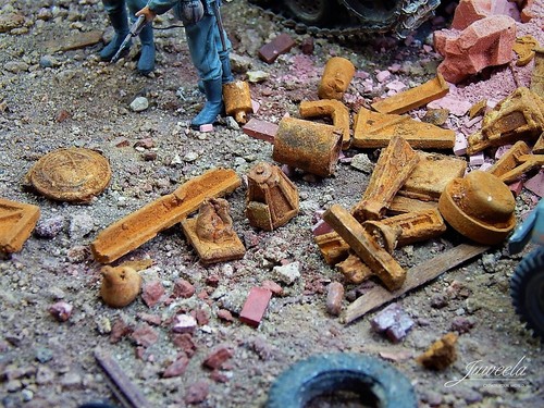 Metallschrott rostig - 1:35,