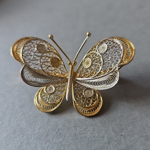 Silber brosche schmetterling - silber,
