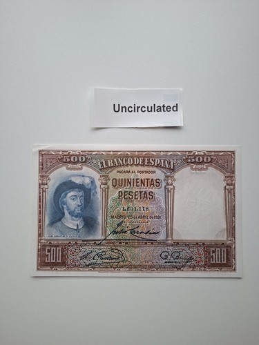 500 pesetas 1931 spanien - 500,