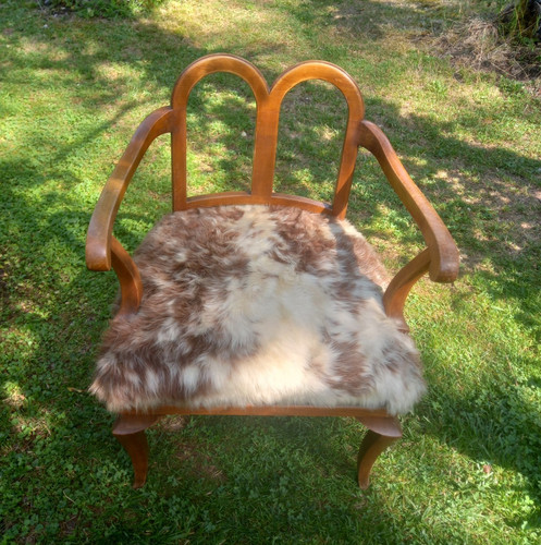 Sessel holzgestell fellbezug - holzgestell,