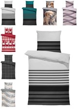 Winter Biber Bettwäsche Baumwolle Kuschelig Flauschig Warm Weich Flanell Motive