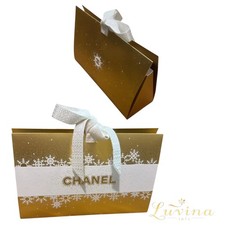 Chanel box weiß mit Gold