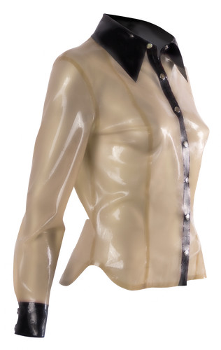 Latex bluse für - für, damen