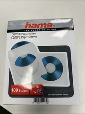 ca. 80x Stück Hama CD Hülle 00049995 CD/DVD/Blu-Ray Weiß Papier 100 Papierhüllen