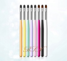 Runder Nagel UV Gel Pinsel Acryl NailArt Nagellack Maniküre Modelage Nageldesign