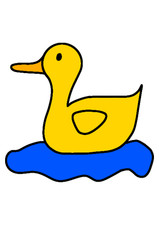 Car decal sticker duck animal