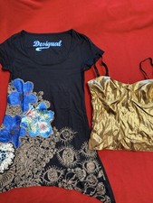 Top Neu Gold Pailletten Bluse