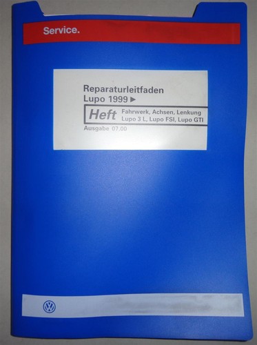 Werkstatthandbuch lupo - lupo, 3l