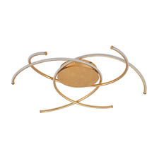 Lindby Yareli LED-Deckenlampe Deckenleuchte Leuchte Lampe 70 cm Wohnzimmer gold 