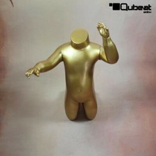 Schaufensterpuppe kind gold - schaufensterpuppe,