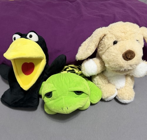 Handpuppen set rabe - handpuppen,