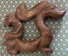 beeindruckende alte Jade Figur