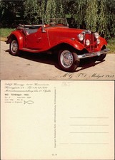 Ansichtskarte  Verkehr/KFZ: Auto MG TD Midget 1953 OLdtimer 1989