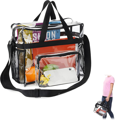 Transparente tragetasche pvc - transparente,
