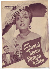 Progress Film Programm Nr. 65 1956 Einmal keine Sorgen haben