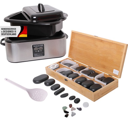 Hot stone massage - hot, set