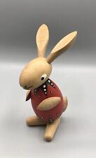 Großer Bunter Hase Rot Holz