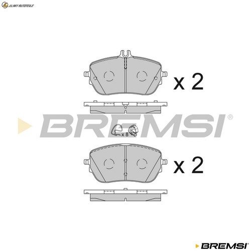 Bremsbelagsatz scheibenbremse - bremsbelagsatz,