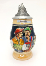 Vintage german lidded beer - 5",