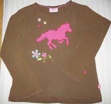 Dünnes Langarm-Shirt mit Pferd-Motiv von "Spiegelburg: Pferdefreunde" in 128/140