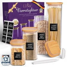 LÜNIC Vorratsgläser mit