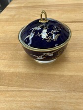BAVARIA Schumann ARZBERG Porzellan Deckeldose Bonboniere Dose KOBALT Vintage