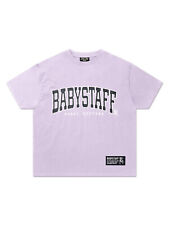 Babystaff College Oversize T-Shirt Damen Kurzarm Frauen Top Kurz Violett Amstaff