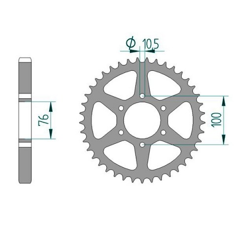 Stahl kettenrad für suzuki - stahl,