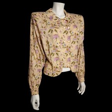 Romantische Vintage-Bluse 80er