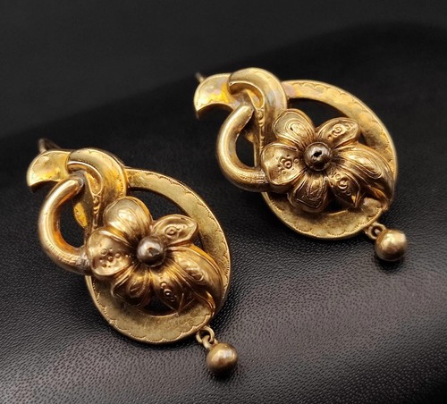 Biedermeier ohrringe 585 - biedermeier,