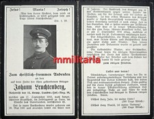 Sterbebild WWI Reservist 11