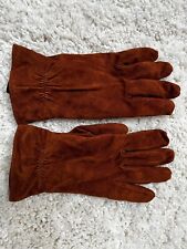 Hochwertige Damen Veloursleder Handschuhe von Fa. Roeckl - Gr. 8 1/2 - Neuwertig
