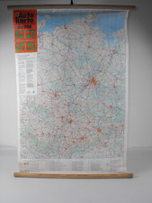 DDR Rollkarte Wandkarte Auotkarte 1983 Sammler Deko Schule