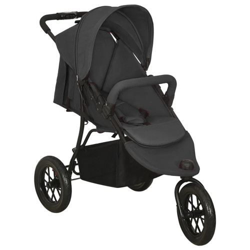Kinderwagen hellgrau stahl - ,