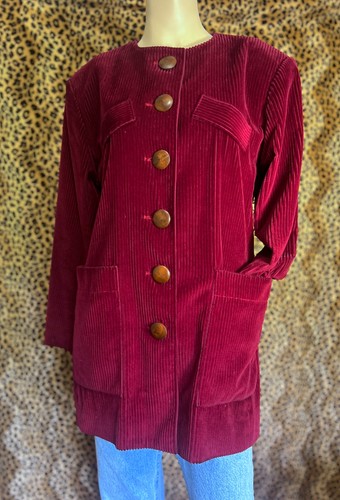 Vintage burgunder samt blazer - vintage,