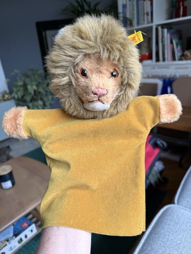 Vintage steiff löwe - löwe, handpuppe
