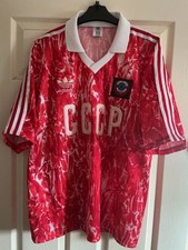 Sowjetunion UdSSR CCCP 42” 44” L XL Russland Fußball Shirt Trikot 1989/1990/1991