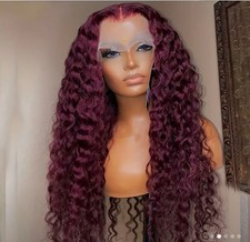 Burgunder Lace Front Perücke