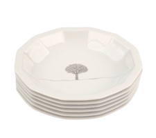 6 tiefe Suppen Teller Ø22