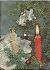 Schallbildkarte "O Du Fröhliche" Weihnachten Christmas ORCHESTROLA orig. 1958