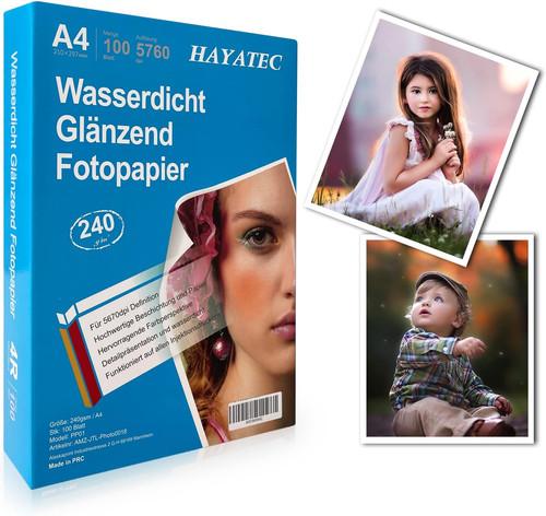 100 blatt fotopapier hoch - fotopapier, a4