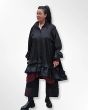 CNG Tunika Bluse Kleid mit Memory Taft bis Größe 60