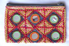 Kulturtasche kleine Handtasche Indien Rajasthan Handarbeit Folk Art Hippie Chic