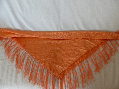 Trachtentuch orange 85x85cm - trachtentuch,, ,85x85cm