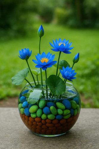 Blaue lotussamen nelumbo - 10,